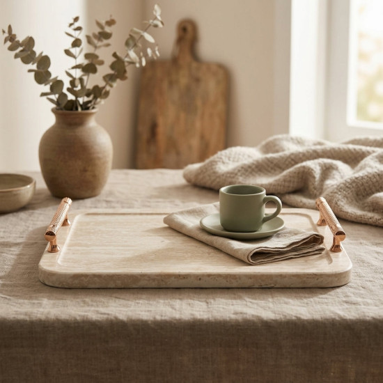 Wooden Tray Set 2 Pcs